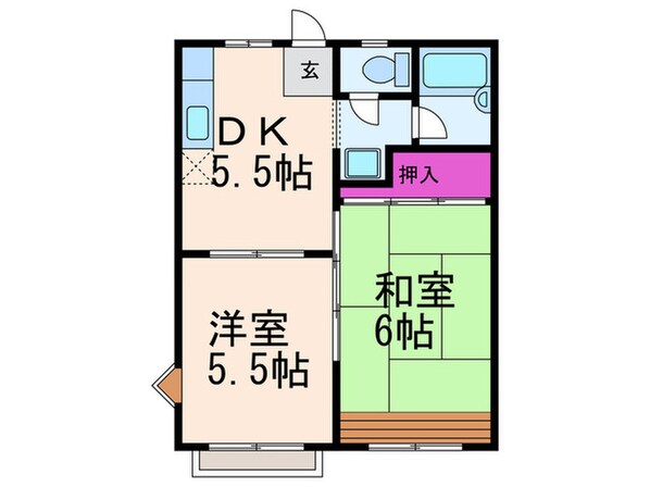 下村ハイツの物件間取画像